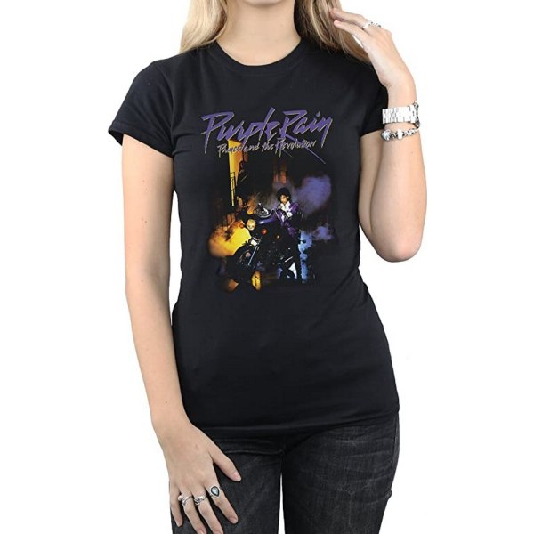 Prince Dam/Dam Lila Regn bomull T-shirt S Svart Black S