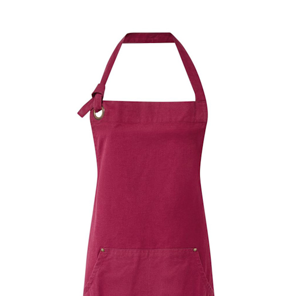 Premier Unisex Vuxen Bomulls Canvas Fickförkläde En Storlek Burgund Burgundy One Size