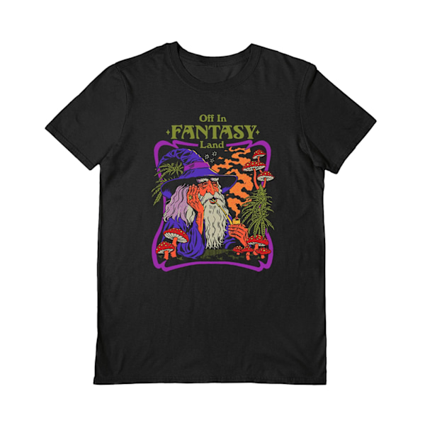 Steven Rhodes Unisex Vuxen Off In A Fantasy Land T-Shirt L Svart Black L