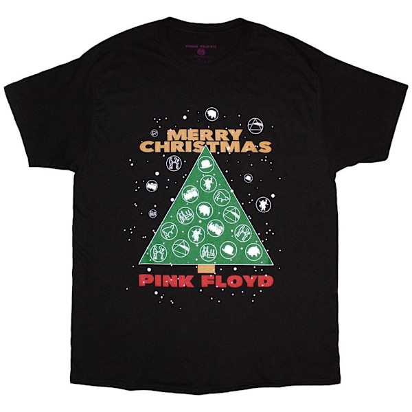Pink Floyd Unisex Vuxen God Jul T-Shirt M Svart Black M