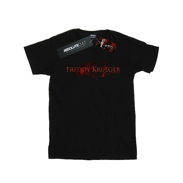 A Nightmare On Elm Street Dam/Damer Freddy Namnskylt Bomull Pojkvän T-Shirt Black 4XL