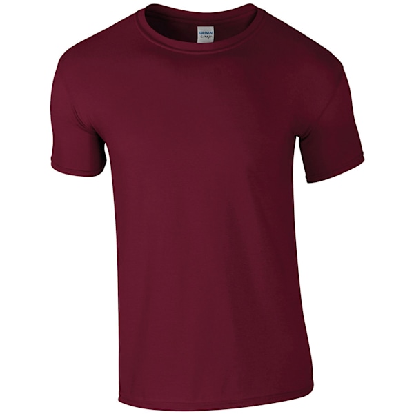 Gildan Mens Soft Style Ringspun T-shirt 4XL Maroon Maroon 4XL