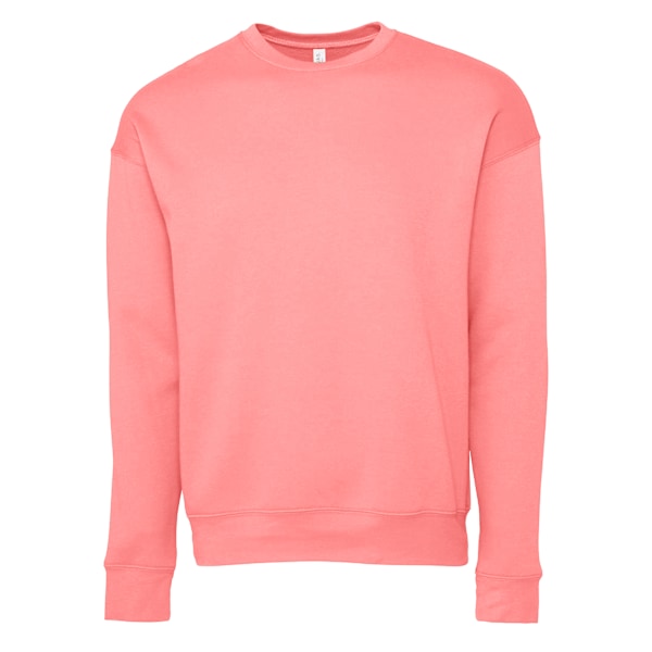 Bella + Canvas Unisex Drop Shoulder Sweatshirt M Rosa Pink M
