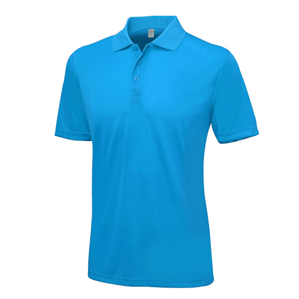 AWDis Just Cool Herr Smooth Kortärmad Poloskjorta L Safir Sapphire Blue L