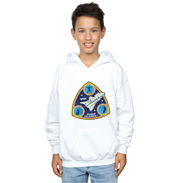 NASA Boys Classic Spacelab Life Science Hoodie 5-6 år Vit White 5-6 Years