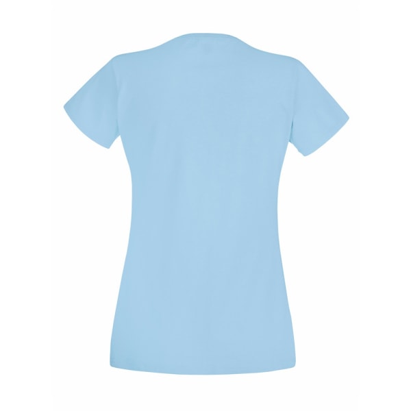 Fruit Of The Loom Damer/Kvinnor Lady-Fit Valueweight Kortärmad Sky Blue S