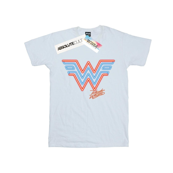 DC Comics Girls Wonder Woman 84 Neon Emblem Bomull T-shirt 12-1 White 12-13 Years