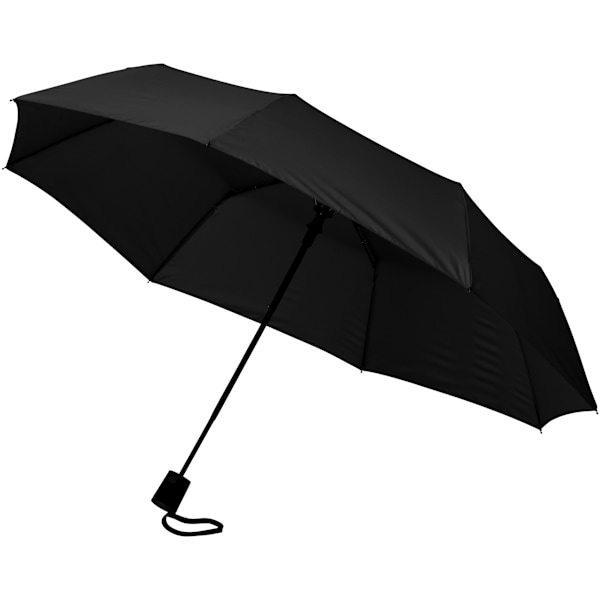 Bullet 21 tum Wali 3-sektions automatiskt öppnande paraply En storlek Solid Solid Black One Size