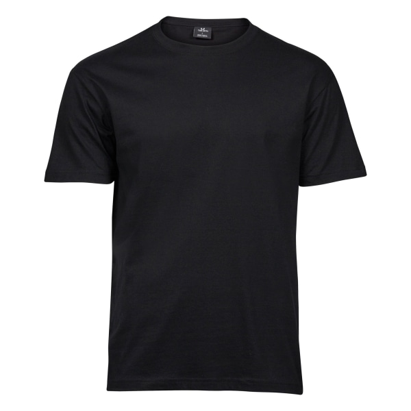 Tee Jays herr T-shirt i bomull 4XL svart Black 4XL