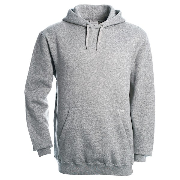 B&C Unisex Vuxen Huvtröja M Heather Grey Heather Grey M