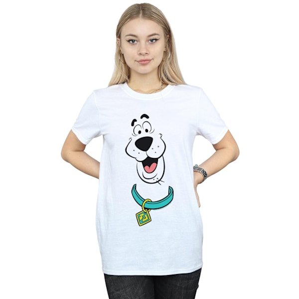 Scooby Doo Dam/Kvinnor Stor Ansikte Bomull Pojkvän T-Shirt 4XL White 4XL