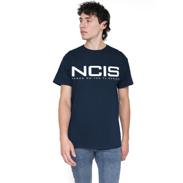 NCIS Herr Logotyp T-shirt L Marinblå Navy L