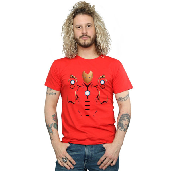 Marvel Iron Man Armoured Suit T-shirt L Röd Red L