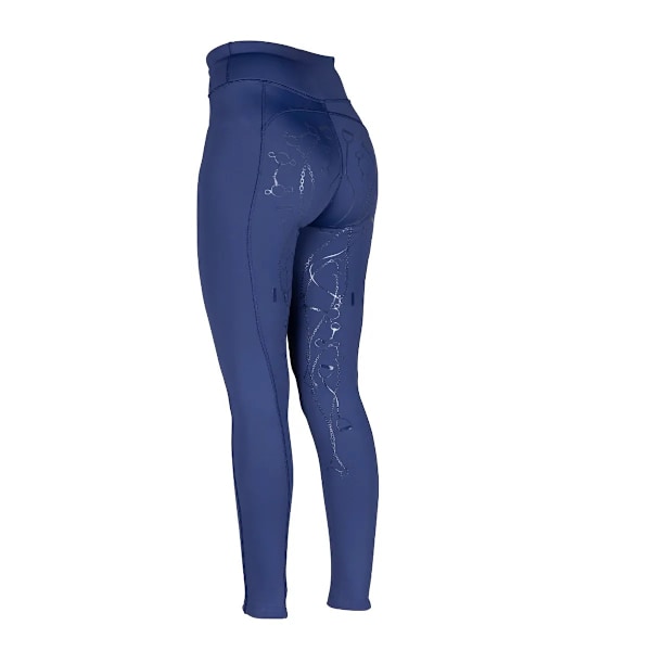 Aubrion Team Vinterridtights för flickor, 7-8 år, Marinblå Navy 7-8 Years