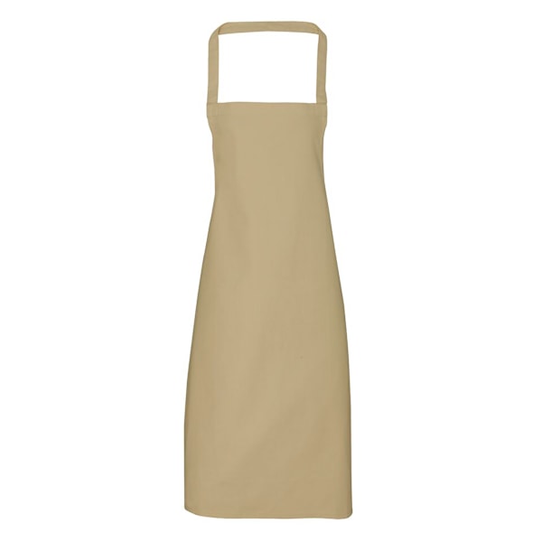 Premier Dam/Kvinnors Slim Förkläde (ingen ficka) / Arbetskläder (2-pack) Khaki One Size