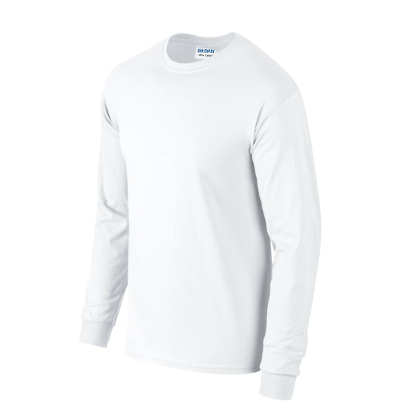 Gildan Unisex Adult Ultra Cotton Long-Sleeved T-Shirt 4XL Vit White 4XL