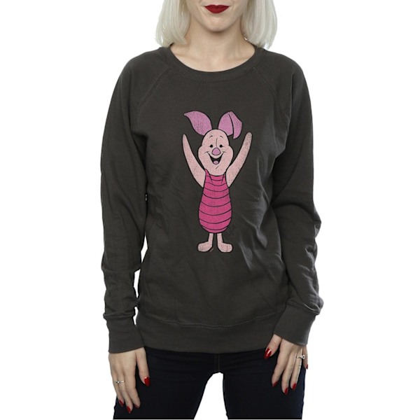 Winnie the Pooh Dam/Damer Piglet Heather Sweatshirt S Ljus Light Graphite S