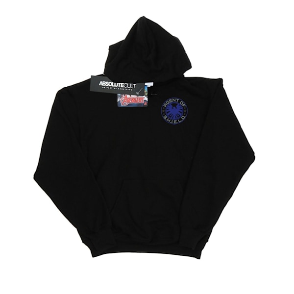 Marvel Herr Agents Of SHIELD Brösttryck Hoodie 4XL Svart Black 4XL