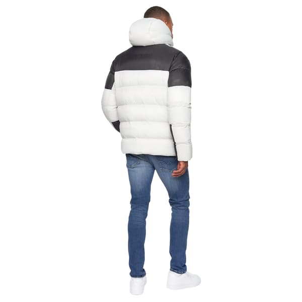 Duck And Cover Mens Raymax Kontrast Panel Vadderad Jacka S Putty Putty/Black S