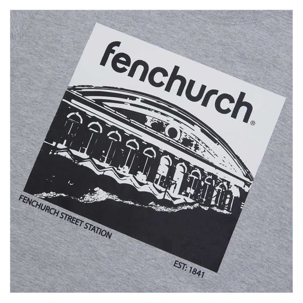 Fenchurch Herr Philpot Långärmad T-shirt M Gråmelerad Grey Marl M