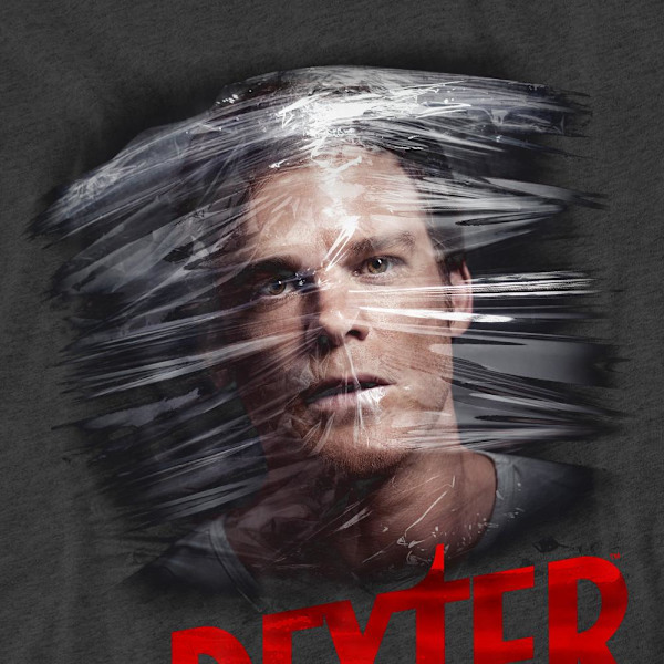 Dexter Unisex Vuxen Plastfolie T-Shirt XXL Kolgrå Charcoal XXL