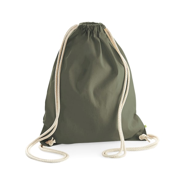 Westford Mill EarthAware Organic Gymsac One Size Olivgrön Olive Green One Size
