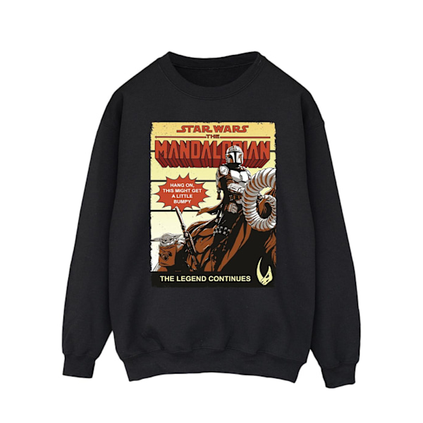 Star Wars The Mandalorian Herr Bumpy Ride Sweatshirt 4XL Svart Black 4XL