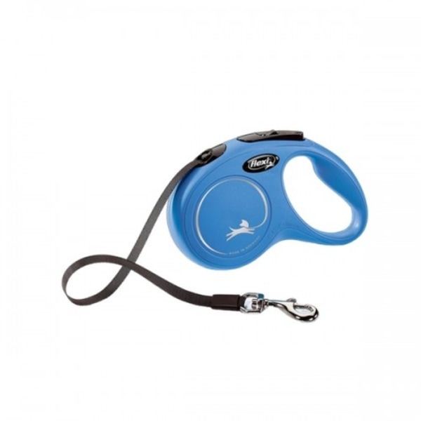 Flexi New Classic Small Retractable Hundkoppel 5m Blå Blue 5m