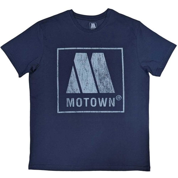Motown Records Unisex Vuxen Vintage Logo T-Shirt S Denim Blå Denim Blue S