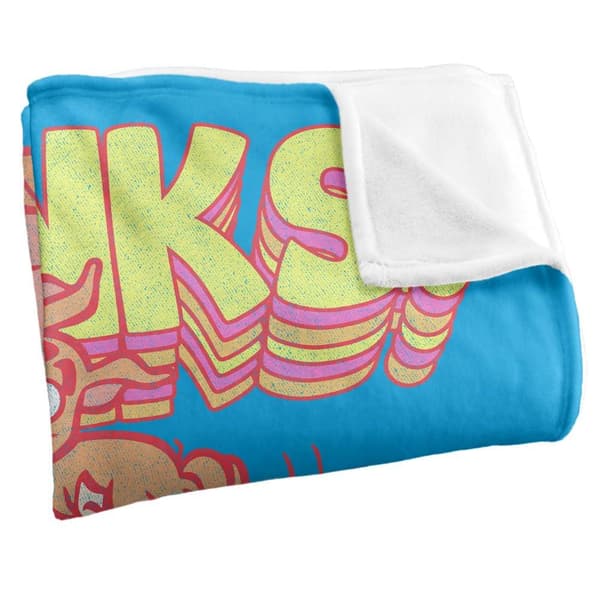 Scooby Doo Zoinks mönstrad mjuk filt 147 cm x 91 cm Multicoloured 147cm x 91cm