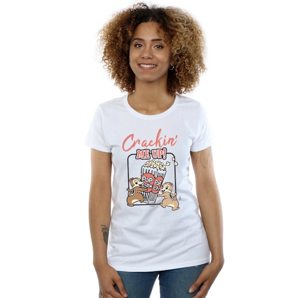 Disney Dam/Kvinnor Chip N Dale Crackin Me Up Bomull T-shirt M White M