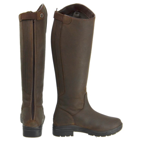 HyLAND Adults Waterford Winter Country Riding Boots 4 UK Dark B Dark Brown 4 UK