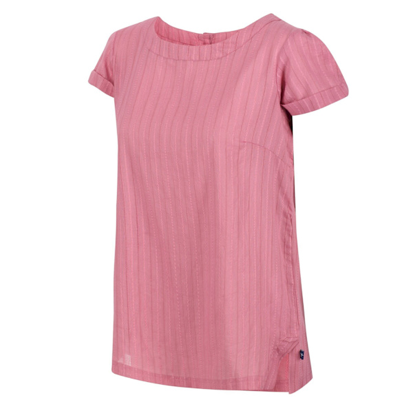 Regatta Dam/Dam Jaelynn Dobby Bomull T-shirt 18 UK Heathe Heather Rose 18 UK