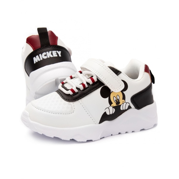 Disney Musse Pigg för barn/barn Sneakers 1 UK Vit/Svart White/Black 1 UK
