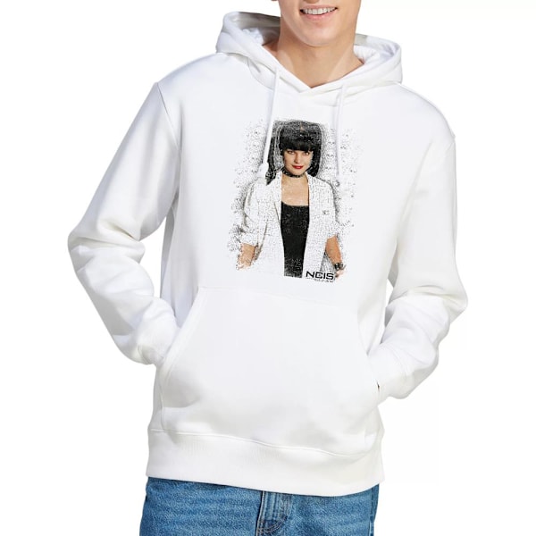 NCIS Herr Abby Skulls Hoodie M Vit White M