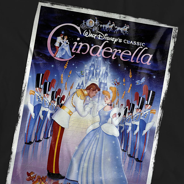 Cinderella Unisex Vuxen Poster T-Shirt XL Svart Black XL