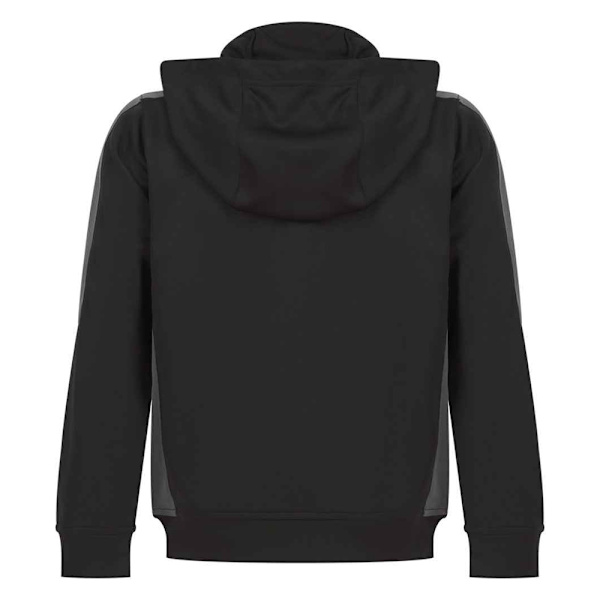 Finden & Hales Barn/Barn Team Contrast Hoodie 11-12 År Black/Gunmetal Grey 11-12 Years