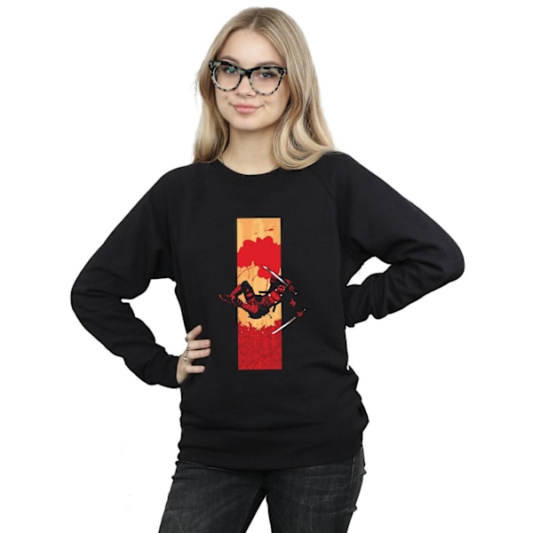 Marvel Womens/Ladies Deadpool Blood Strip Sweatshirt XXL Svart Black XXL