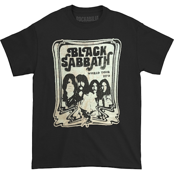 Black Sabbath Unisex Vuxen World Tour 1978 T-Shirt XL Svart Black XL