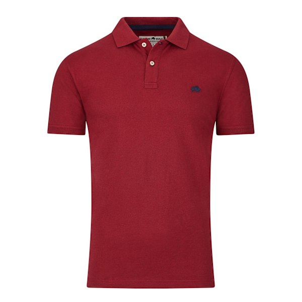 Raging Bull Klassisk Ekologisk Pikétröja för Män 4XL Claret Claret 4XL