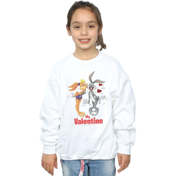 Looney Tunes Girls Bugs Bunny och Lola Alla hjärtans dag tröja White 12-13 Years