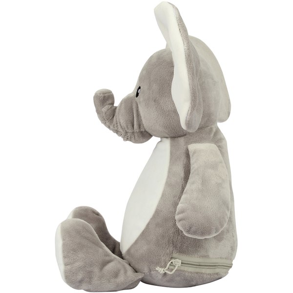 Mumbles Zippie Elephant Toy One Size Grå Grey One Size
