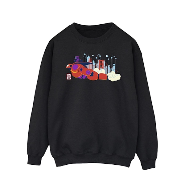 Disney Herr Big Hero 6 Baymax Hiro Bridge Sweatshirt S Svart Black S