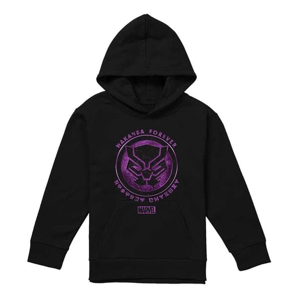 Black Panther Barn/Barn Scratch Pull Over Hoodie 5-6 år Black 5-6 Years