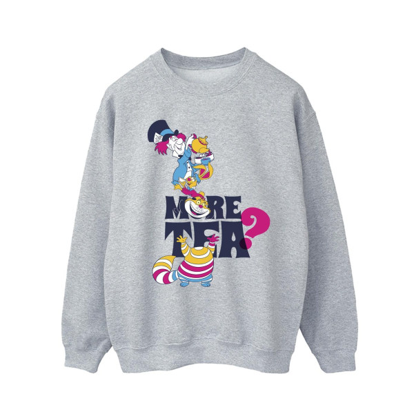 Disney Mens Alice In Wonderland More Tea Sweatshirt XXL Sports Sports Grey XXL