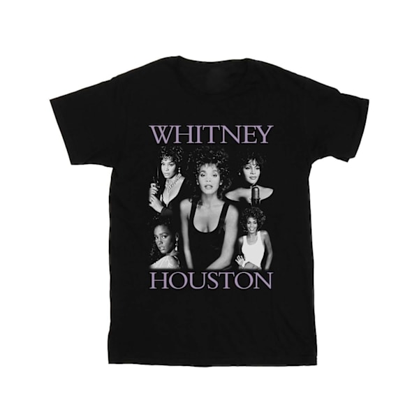 Whitney Houston T-shirt för män med flera poser, 3XL, svart Black 3XL