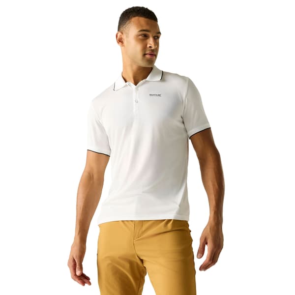 Regatta Herr Remex II Jersey Pikétröja L Vit Enfärgad White Solid L