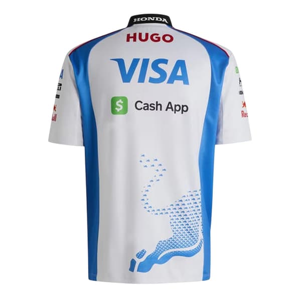 Hugo Herr Vcarb Red Bull Polyester Pikétröja M Vit White M