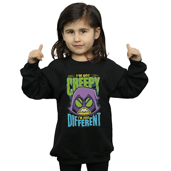 DC Comics Girls Teen Titans Go Creepy Raven Sweatshirt 7-8 år Black 7-8 Years