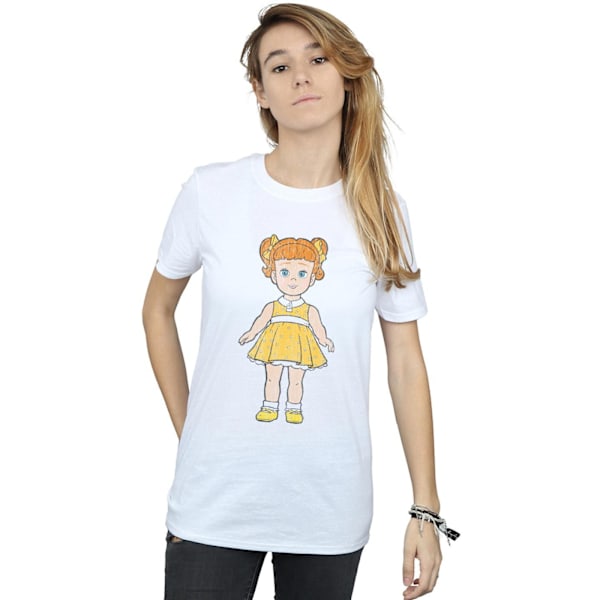 Disney Dam/Kvinnor Toy Story 4 Gabby Gabby Pose Bomull Pojkvän T-shirt White L